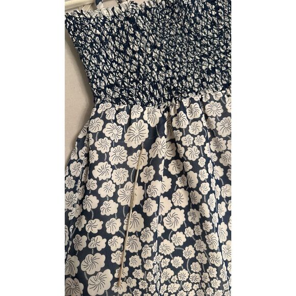 Liberty Of London For Target Floral Smocked Maxi Dress Blue Size XS Boho Cottage - Picture 10 of 10